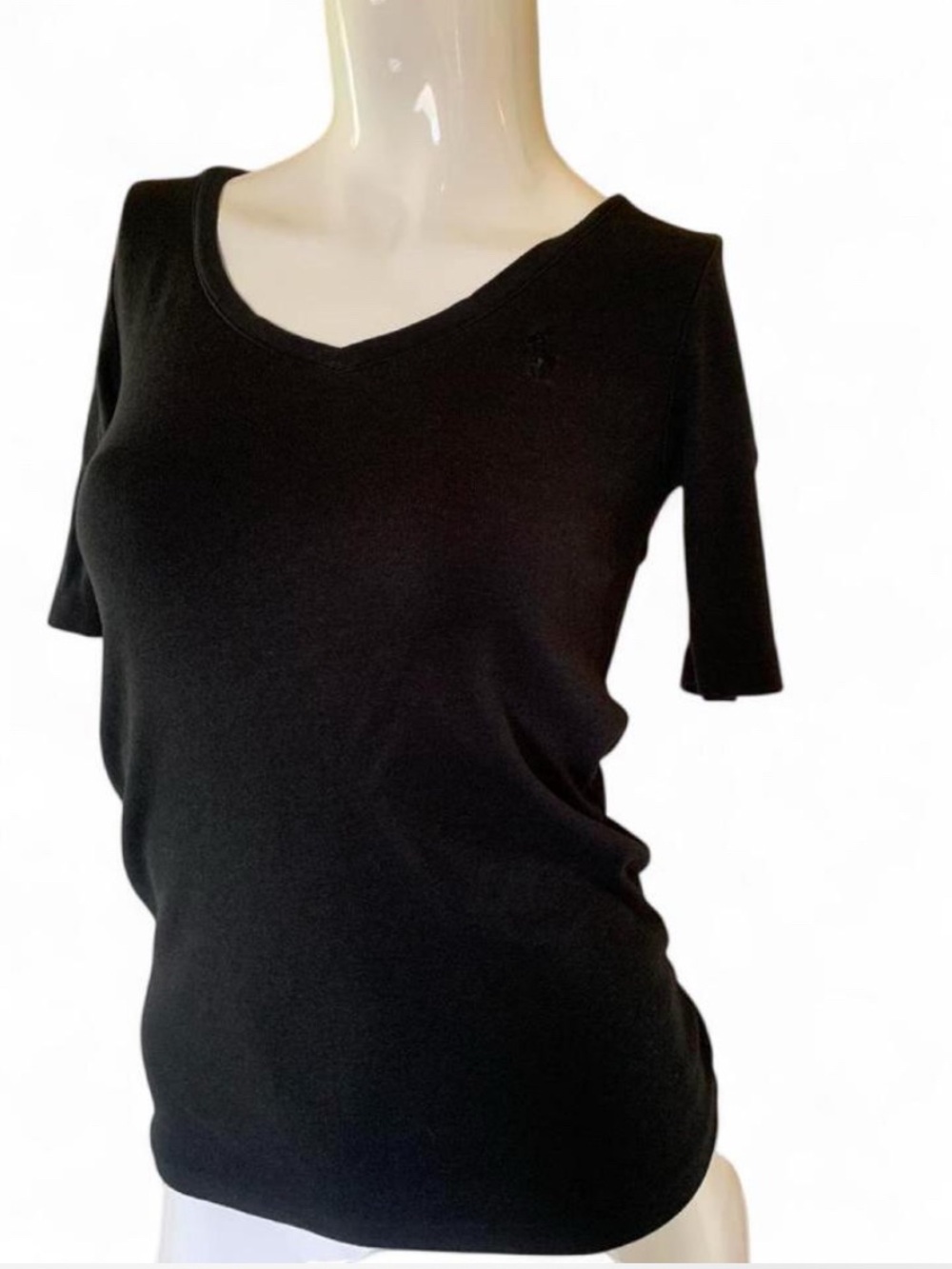 Ralph Lauren Black V-Neck Tee